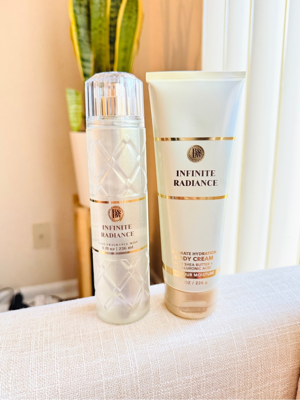 Bath & Body Works Infinite Radiance Fragrance Mist & Body Cream Set -